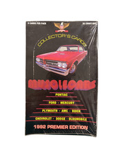1992 MUSCLE CARS PREMIER COLLECTORS CARDS FACTORY SEALED HOBBY BOX (1) Q0888