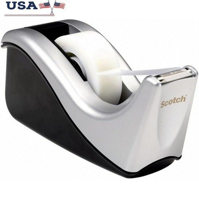 Deluxe Weighted Desktop Tape Dispenser Non-Skid Base One-Handed Cutting Blade US