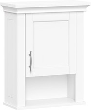 Somerset Single Door Wall Cabinet - Bathroom Medicine Cabinet with Inset Door...