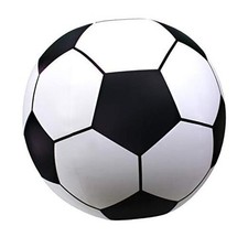 Giant Inflatable Soccer Ball - Made from Premium Raft Grade Vinyl, Black 