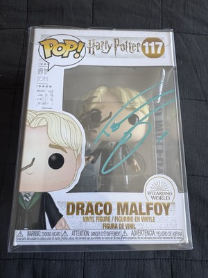 Funko Pop Draco Malfoy 117 signiert Tom Felton Harry Potter RAR!! mit COA