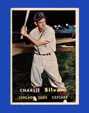 1957 Topps Set-Break #255 Charlie Silvera EX-EXMINT *GMCARDS*