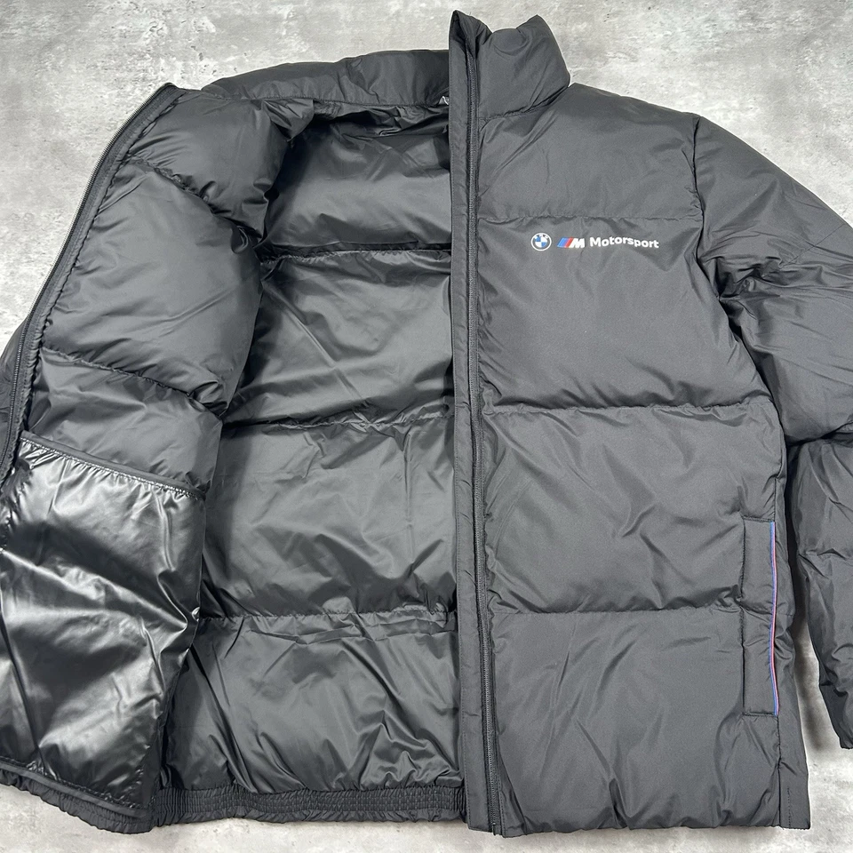 Puma BMW M Motorsport ESS+ Puffer Jacket Winter Coat Black Mens Size Large New - Image 2 of 4