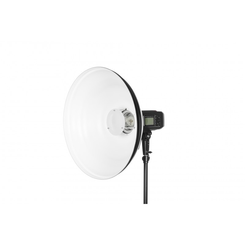 Bol beauté Quadralite 42cm blanc wave pour moduler la lumière studio photo portrait