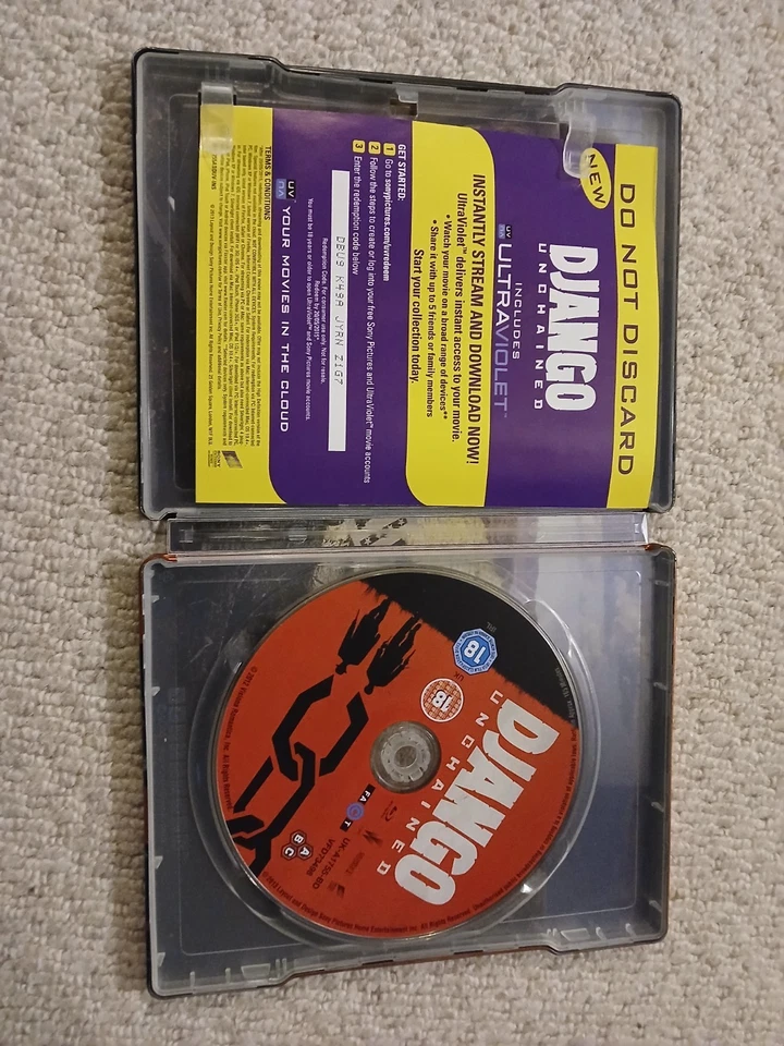 Django Unchained Steelbook Blu-ray Quentin Tarantino Western Film - Image 3 of 3