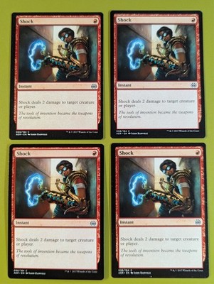 Shock x4 Aether Revolt 4x Playset Magic the Gathering MTG
