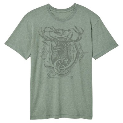 LP88159 - John Deere Vintage Washed Basil Stock Buck SS Tee Medium