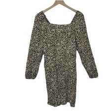 Gap Dress Small Brown Floral Pocket Cottagecore Prairie Peasant Cowgirl Academia