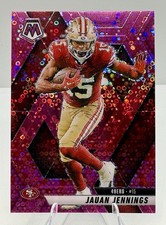 2025 Panini Mosaic Jauan Jennings #142 Pink No Huddle Prizm /20 - 49ers