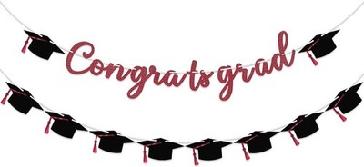 15PCS Graduation Decorations, Graduation Party Decorations Banner