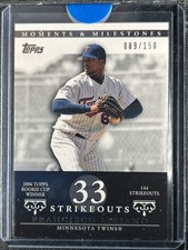 Liriano, Francisco - 2007 Moments & Milestones - Card #66-Strikeouts 33 - 89/150