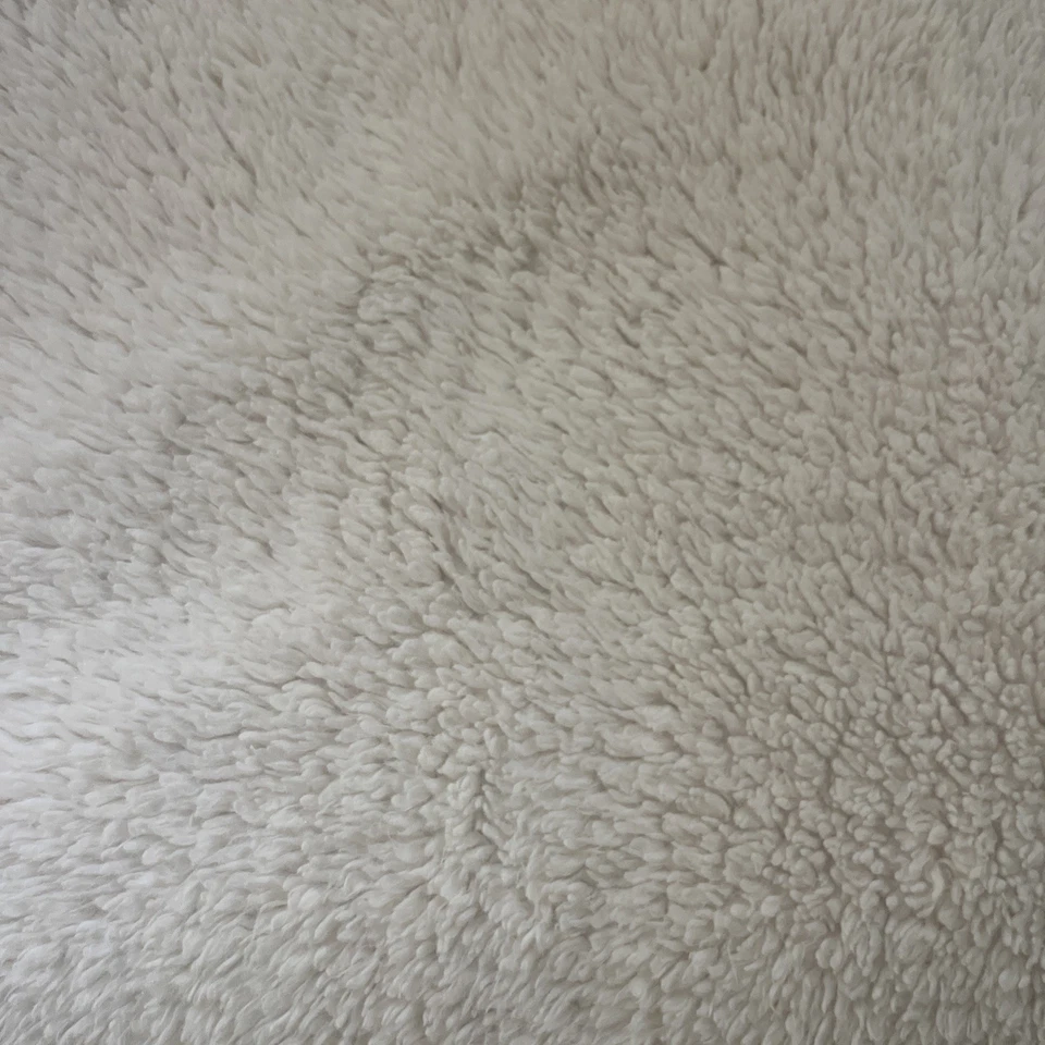 Pottery Barn Ivory White Faux Fur 26x26 Decorative Pillow Covers Set Of 2 - Image 2 of 4