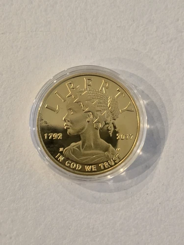 Gold Plated Lady Liberty Coin Copy