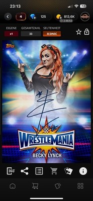 WWE Topps Digital Becky Lynch Wrestlemania 33CC Iconic