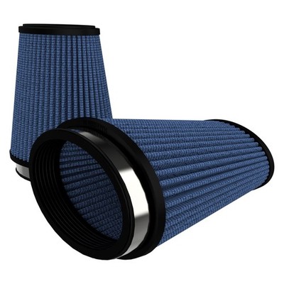 Air Filters Magnum Flow Pro 5R Round Tapered Blue Air Filter Pair 3'' FIL x 4.75''