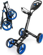 Golf Cart Lightweight Foldable Push Cart Aluminum with Adjustable Handle