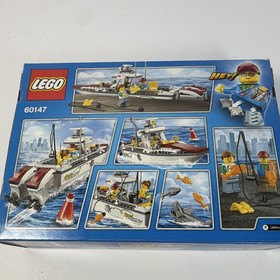 LEGO City 60147 Fishing Boat NEW Factory Sealed Retired 2017 Box Wear 144 Pcs