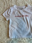 Urban Outfitters Women M EMBROIDERED CORVETTE WHITE BABY TEE TOP Y2K Streetwear