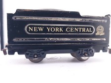READ Marx O Gauge New York Central Coal Tender Car PreWar NYC Marlines Tin Black