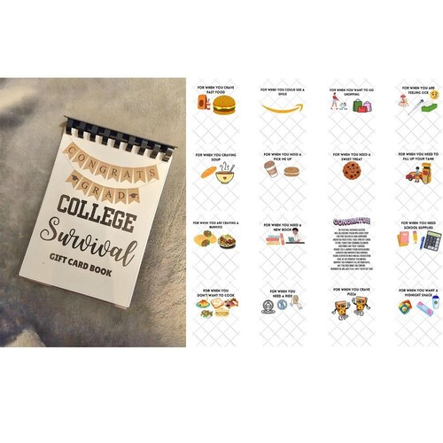 Paper Student Gift Card Booklet Portable Notepad