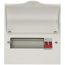 Wylex NM806L Consumer Unit Main Switch 8 Way Metal Board UK Electrical Enclosure