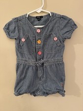 Vintage Baby Gap Denim Romper 6-12 Months