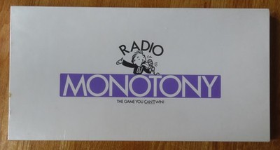 Rare Vintage RADIO MONOTONY The Game You Can't Win! SEALED Media Supervision