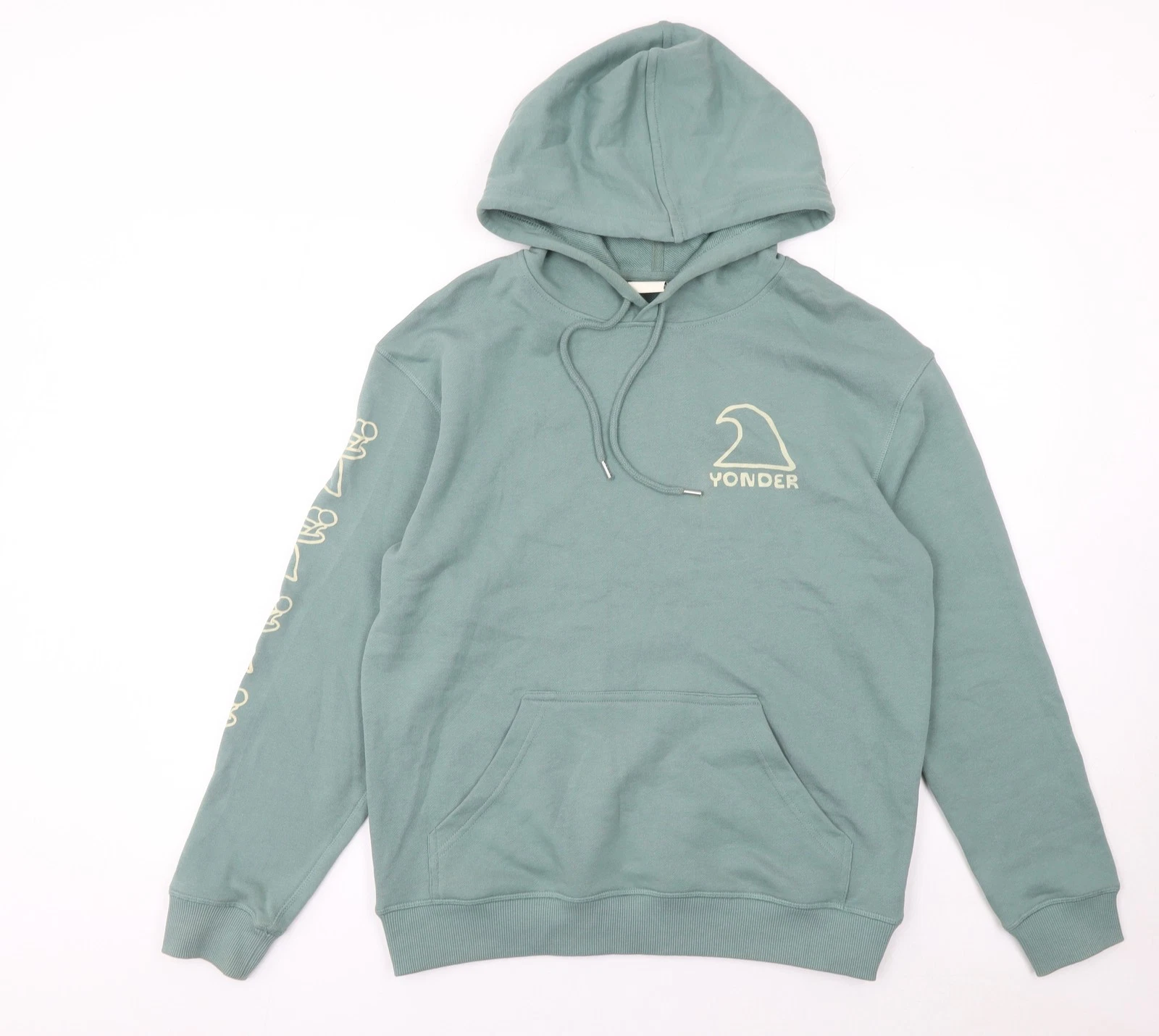 Yonder Women’s Green Pullover Hoodie Medium 100% Cotton Casual