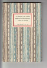 Insel-Bücherei, IB Nr. 481,Über d. Marionettentheater,H. von Kleist,Leipzig,1956