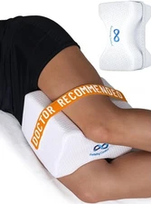 Knee Pillow for Side Sleepers - Memory Foam Leg Pillow for Hip and Back Pain Rel