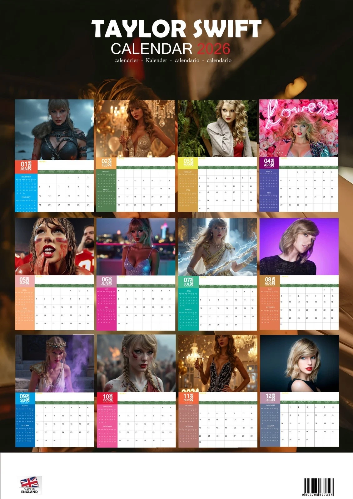 Swift 2026 Calendar
