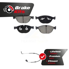 Front Ceramic Disc Brake Pads And Wear Sensors Kit For 2010-2015 Jaguar XF 5.0L