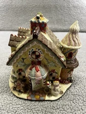 Lemax 2004 Enchanted Forest Fiber Optic Lighted Candy Shop Porcelain House