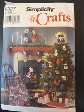 Simplicity 9327 Christmas Decorations Craft Sewing Pattern Uncut FF