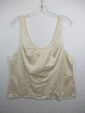 Vintage Vanity Fair Satin Camisole Plus Size 40 Cream Color Nylon