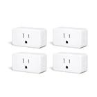 Smart Plug Gen3 4 Pack, Precise Power Meter, 15A Outlets, Zigbee Repeater