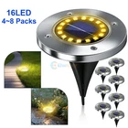 4~8 PACKS Solar In Ground Lights Outdoor Garden In Grond Lights Waterproof Warm