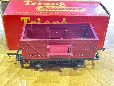 TRI-ANG Railways R.112 Güterwagen mit Falltüren neuwertig verpackt