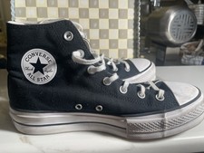 Converse Chuck Taylor All Star Lift High Top Black White Sneakers 560845F