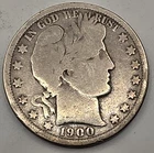 1900-O (.3617 OZ SILVER) Barber Silver Half Dollar  *SILVER*
