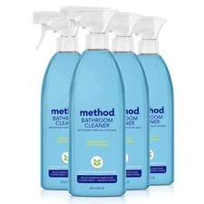 Bathroom Cleaner Removes Mold + Mildew Stains Eucalyptus Mint 28 Fl Oz Pack of 4