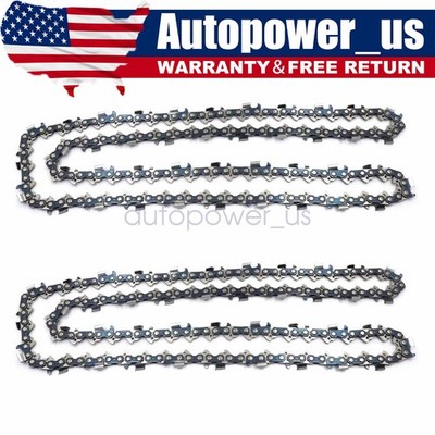2X for Stihl 25'' Bar Full Chisel Chainsaw Chain 3/8'' Pitch .050'' Gauge 84DL