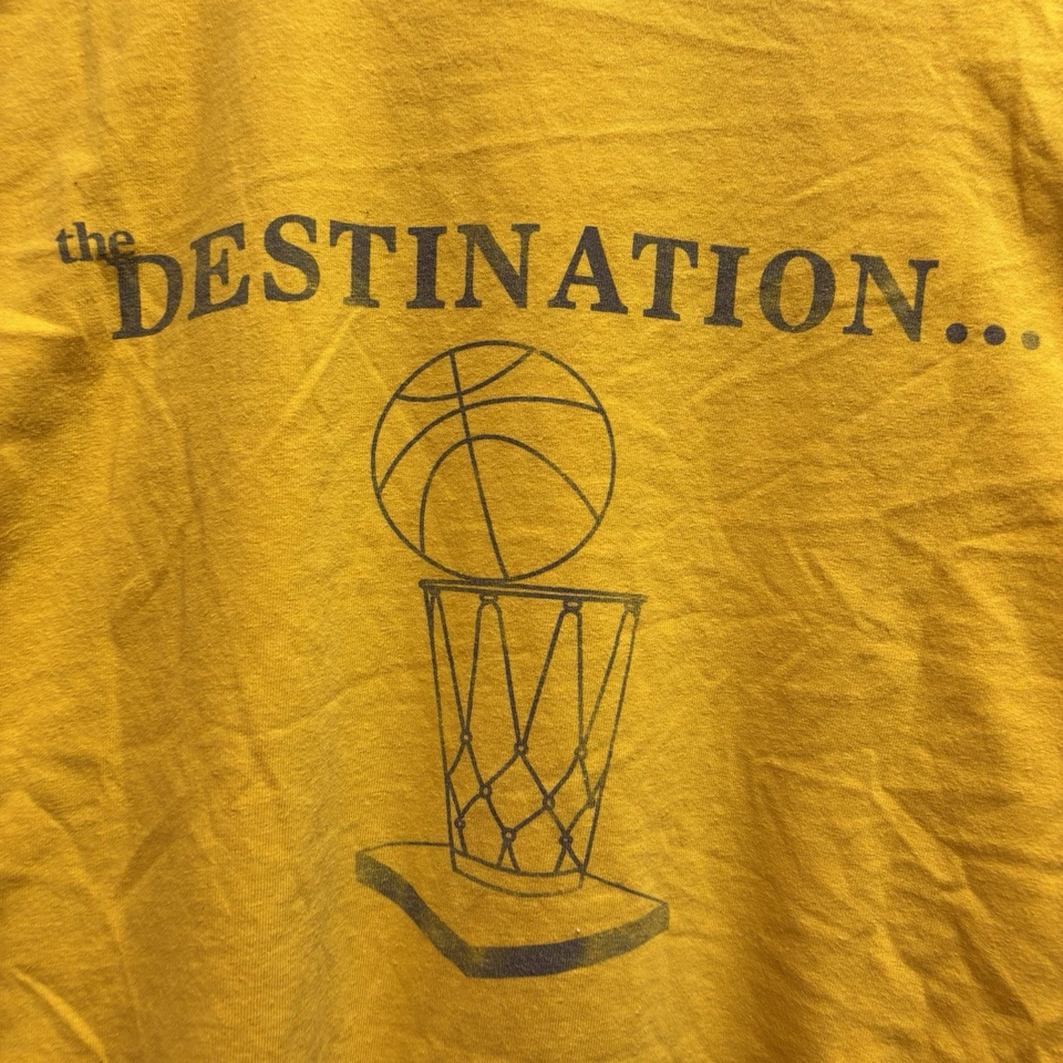 Y2K Los Angeles Lakers The Journey The Destination Trophy T-Shirt XL Champions - Image 4 of 4