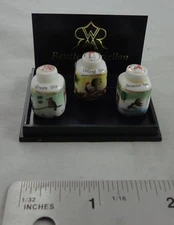 1:12th Chinese Bird/Fish Tea Box Miniature Dollhouses Reutter Porcelain R1.440/8