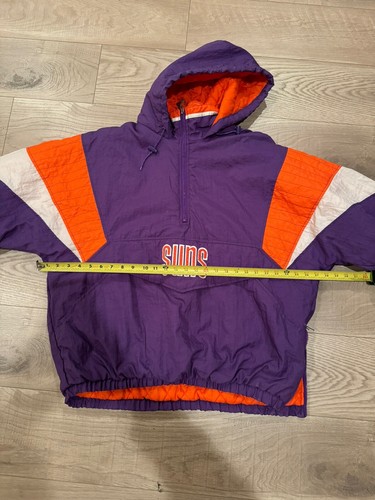 Vintage PHOENIX SUNS Parka Half Zip Starter Jacket Size XL - Picture 10 of 11