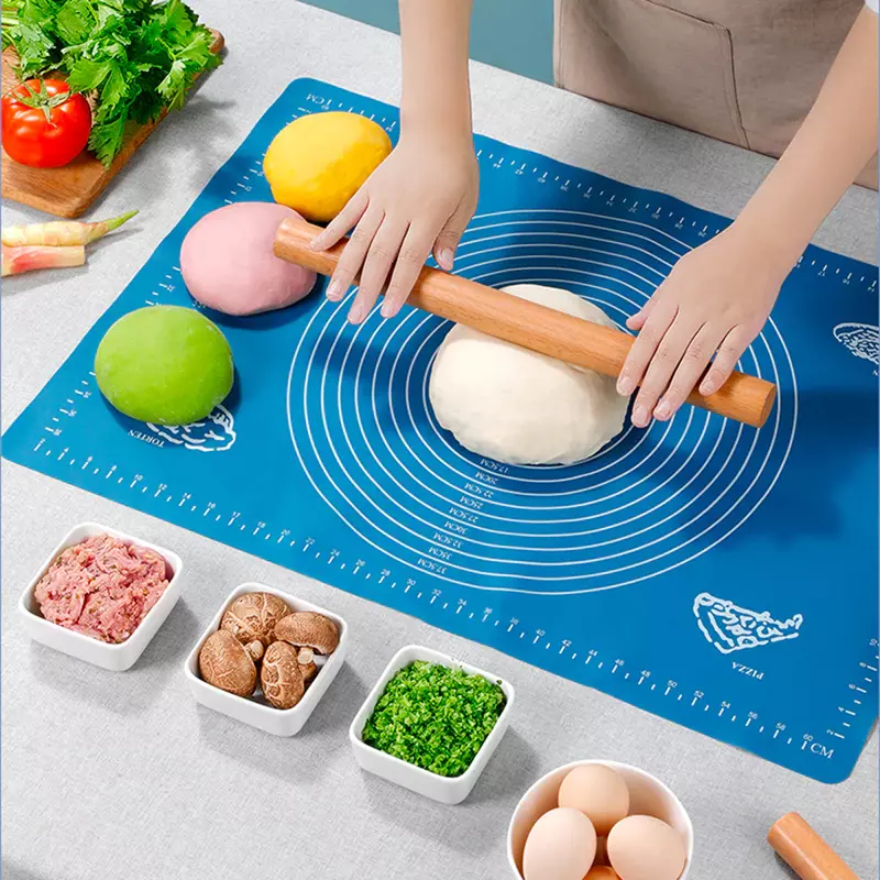 30X40Cm Silicone Pad Baking Mat Sheet Baking Mat for Rolling Dough Pizza  Extra L