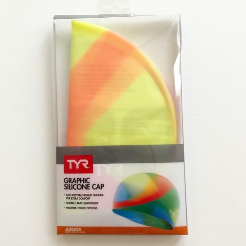 Gorra de baño de silicona gráfica TYR Tie Dye Junior varios colores que eliges NUEVO - Imagen 11 de 17