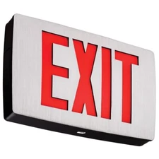 Lithonia Lighting LQC 1 R EL N LED Exit Sign Emergency with Red Letters 3
