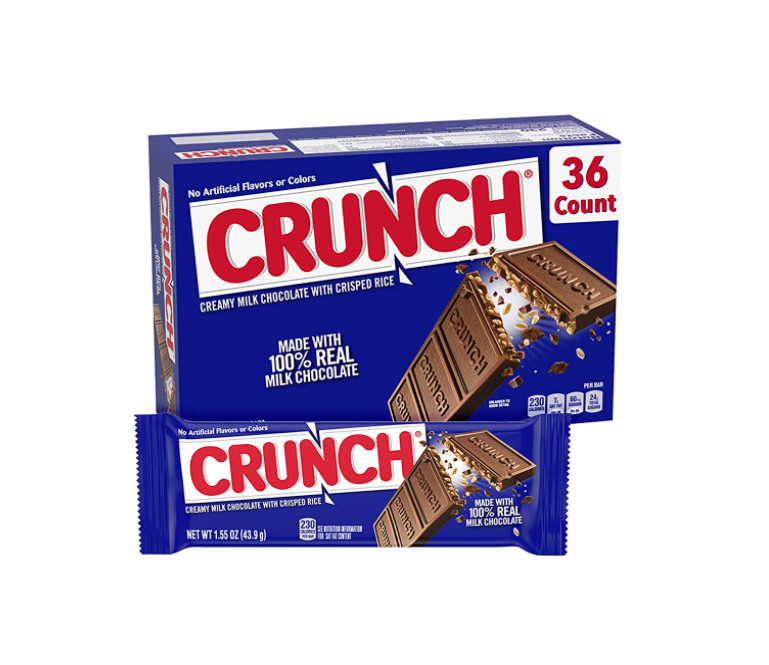 Конфеты Crunch из 100 настоящего молочного шоколада полный размер 155 унции 36 штук 9490₽
