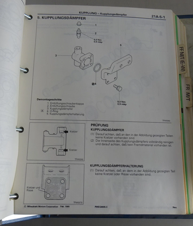 Manual de Taller Mitsubishi Caja Cambios L200/300 , Pajero, COLT Desde Año 1991 - Imagen 2 de 4